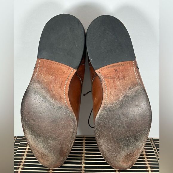 Allen Edmonds Sanford Walnut Brogue Cap Toe Leather Derby Dress Shoes Size 9.5 main image 14